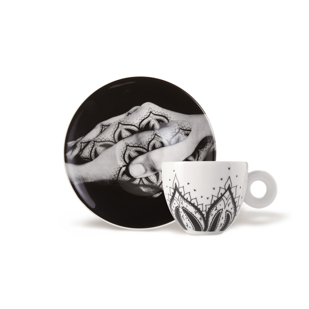 Set de 4 tazas para cappuccino: Genesi illy Art Collection Set de 4 tazas para cappuccino: Genesi illy Art Collection