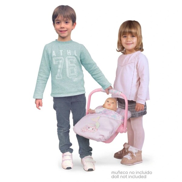 Cuna Silla Transportadora Maxicosi Muñecas Llorens De Cuevas Variante Color Rosa