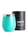 MATE CON TAPA VERDE AGUA MATE CON TAPA VERDE AGUA