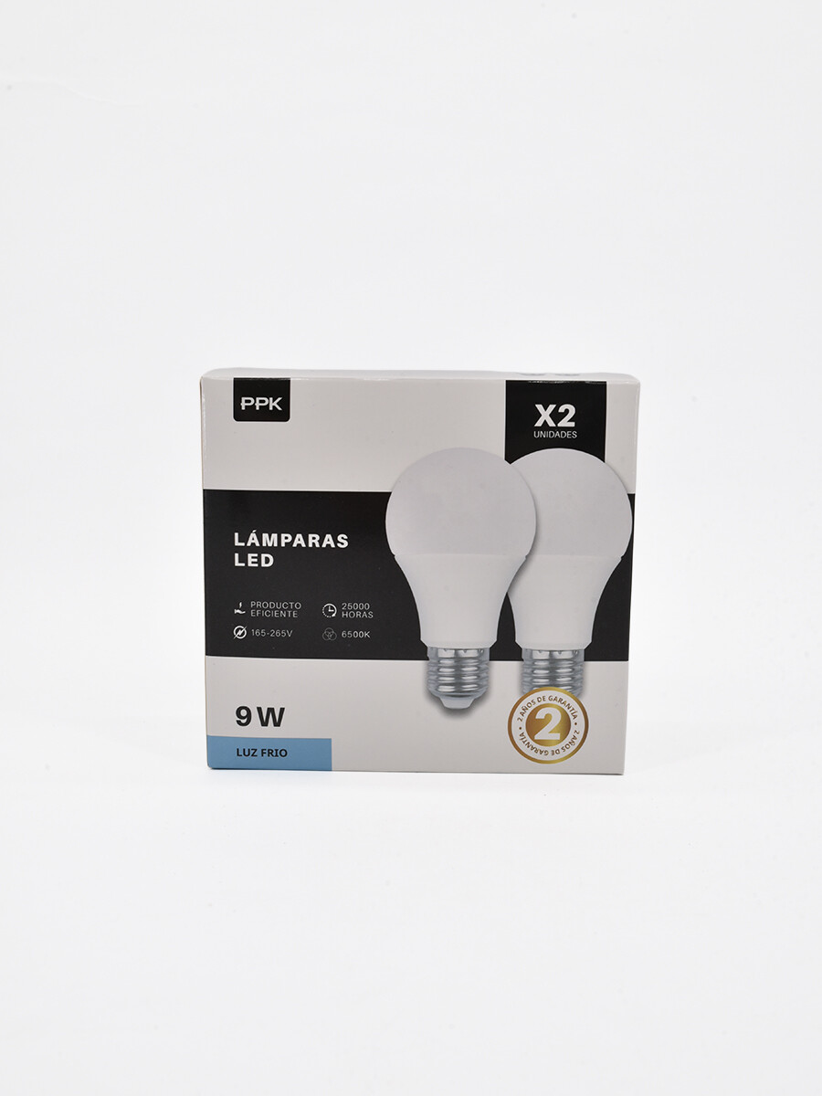 SET LAMPARAS LED LUZ FRIA - TRANSPARENTEGenérico 