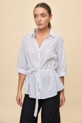 CAMISA MORNING Blanco/Azul