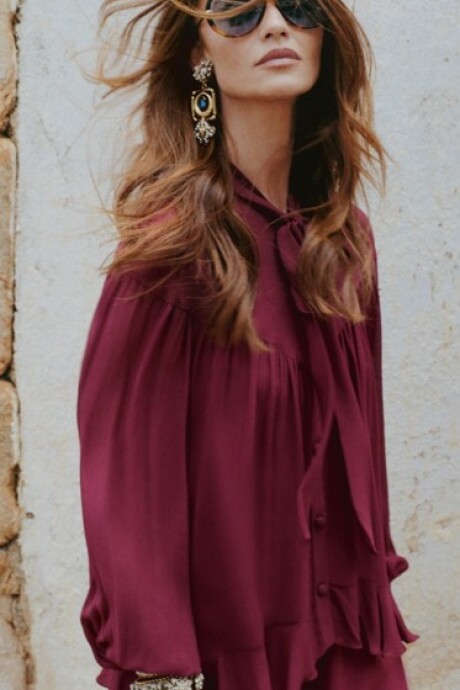 Blusa Amanda Bordeaux