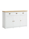 Aparador MARKSKEL 3 puertas blanco/color Aparador MARKSKEL 3 puertas blanco/color