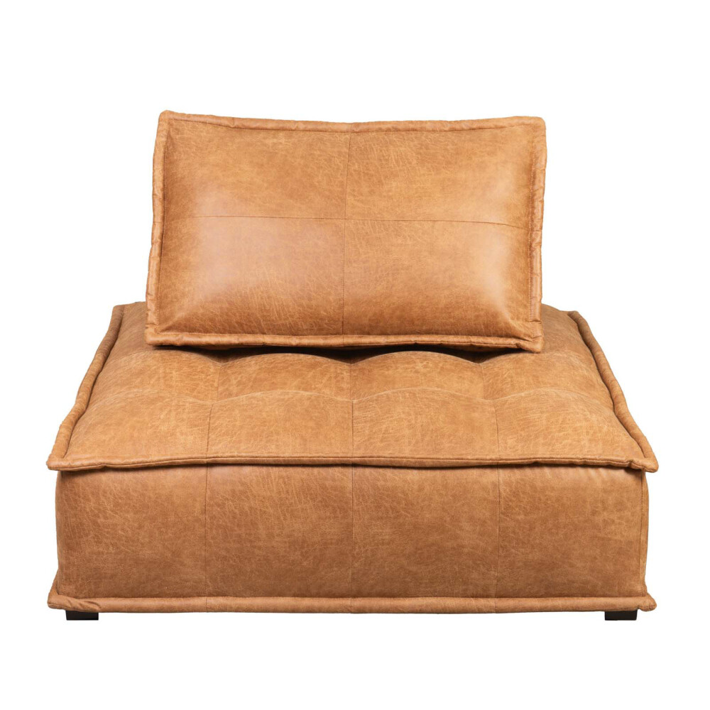 SOFÁ MODULAR PU MARRON ELEMENT CAMEL