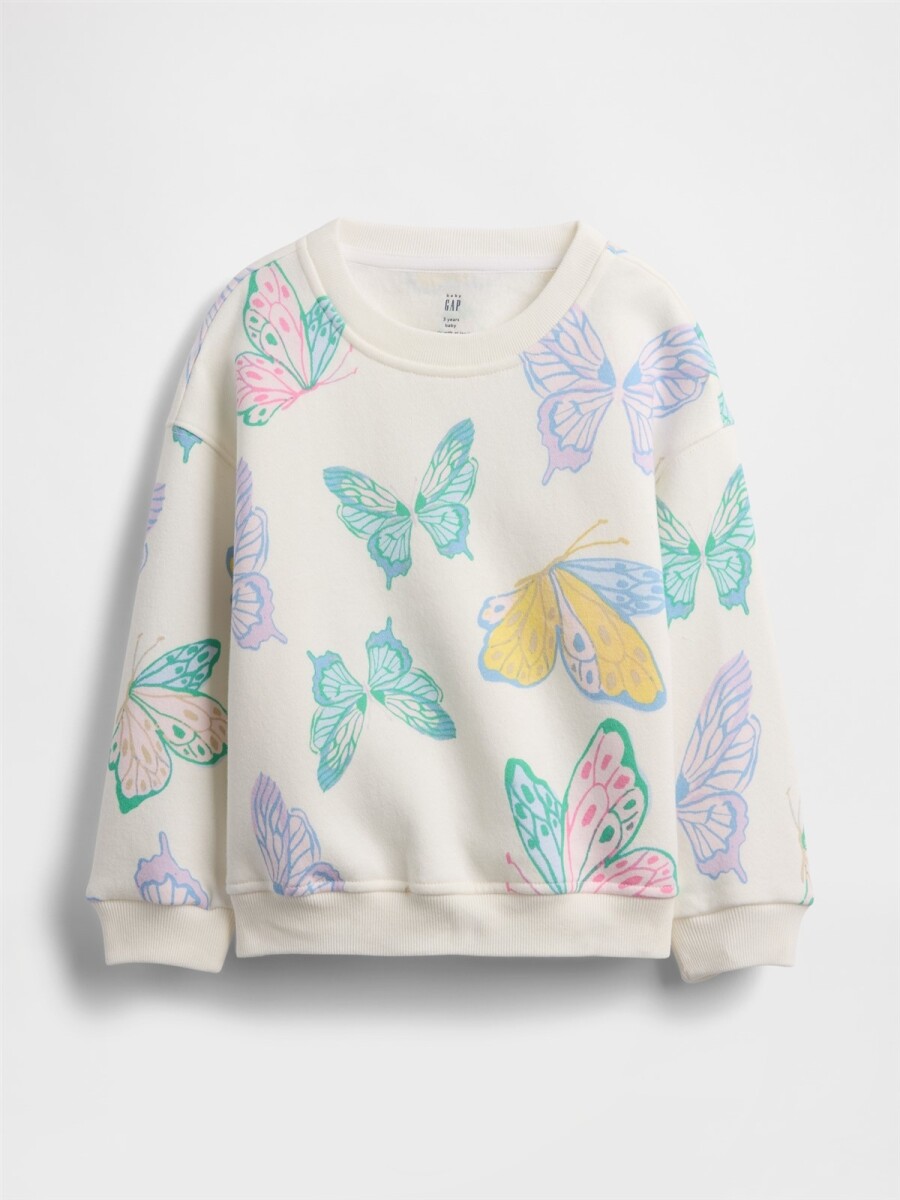 Buzo Deportivo Toddler Niña - Butterfly White 
