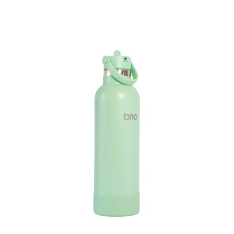 Botella En Acero Inoxidable brio 750ml Con Sorbito Y Manija Verde pastel