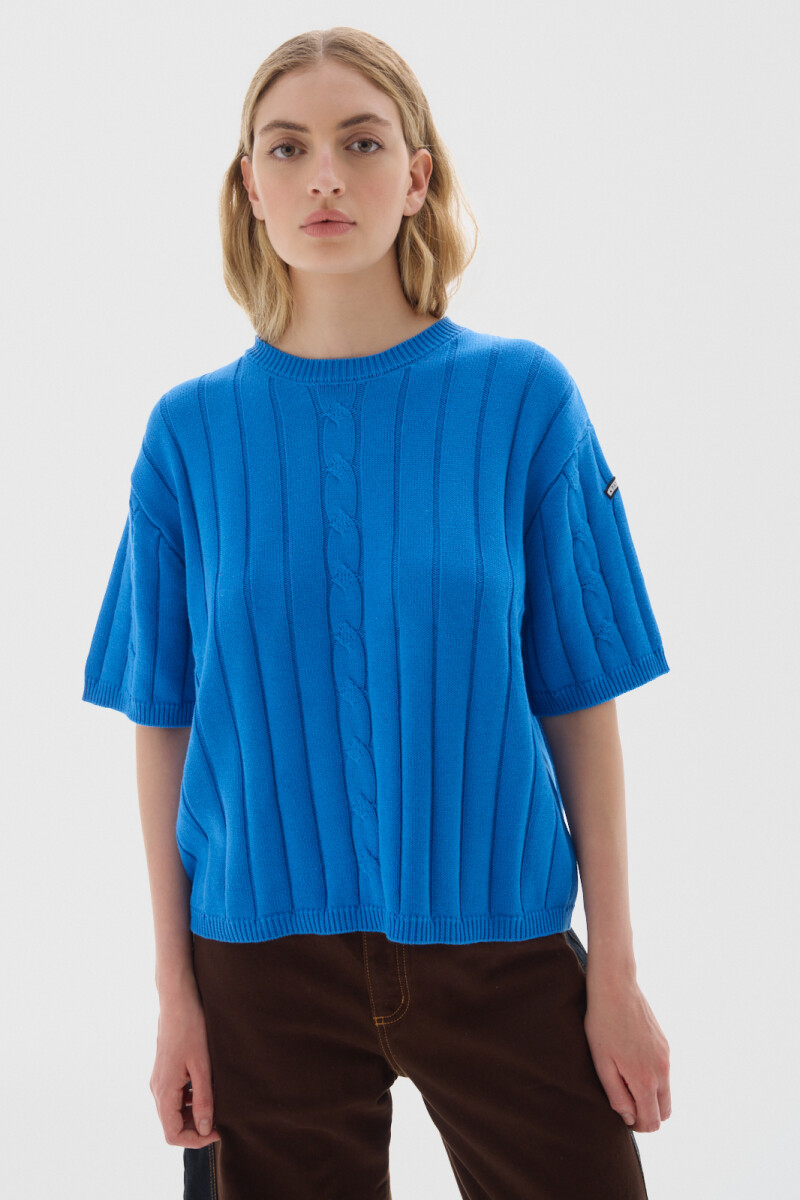 Knit T-shirt Jody Azul