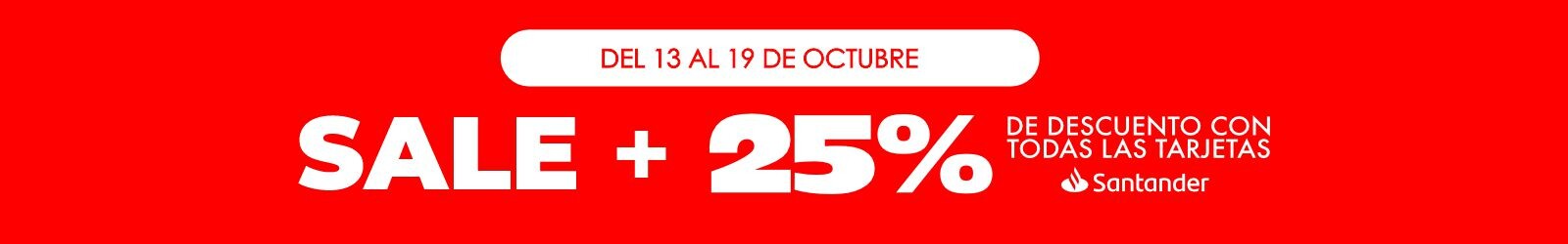 Sale + Santander con 25