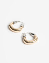 Aros Argollas Metal Aros Argolla Metal Biplating - Dorado