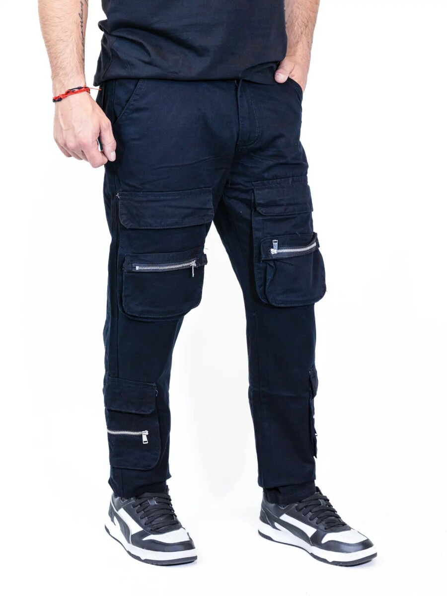 Cargo gabardina - Negro 