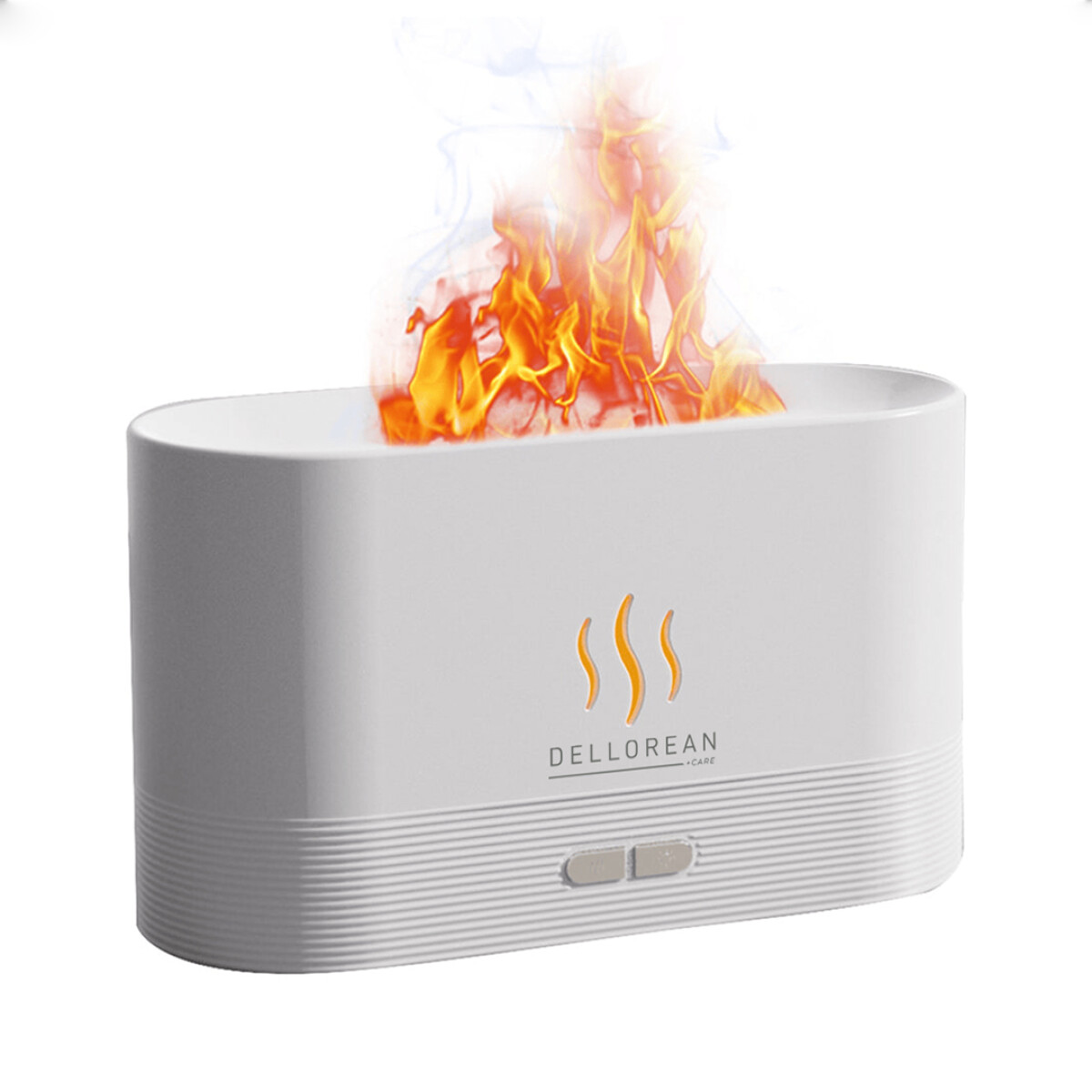 Difusor Dellorean Humidificador Aromaterapia Flama 180ml - BLANCO 