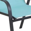 Silla de Textilina metal Turquesa