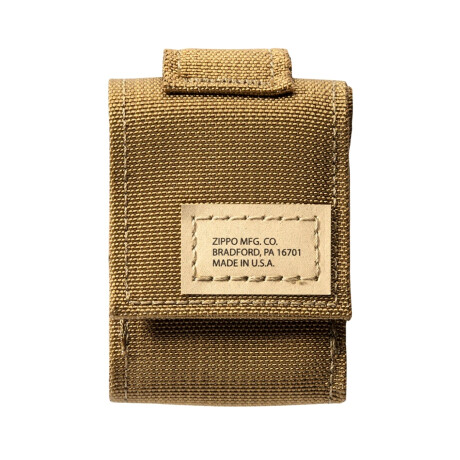 Encendedor Zippo Crackle Black + funda táctica Coyote