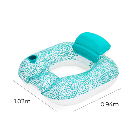 Sillón Colchoneta Inflable Piscina Bestway Portavaso Bsw043097