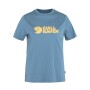 Polo Fjallraven Logo Tee Mujer Dawn Blue