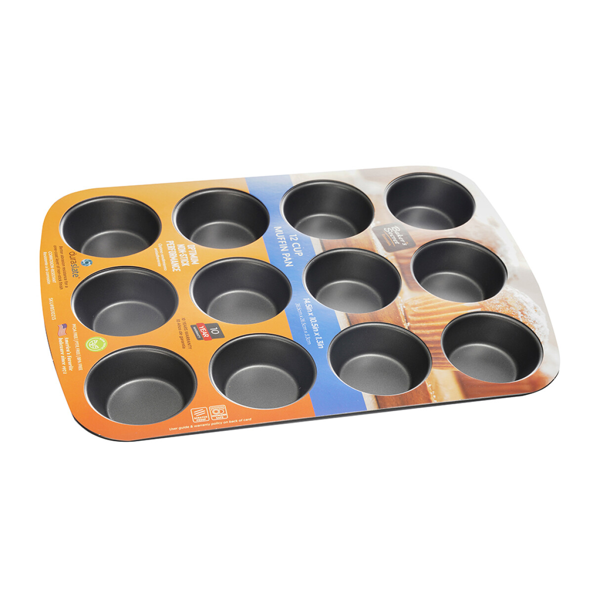 Molde Muffins X12 Essential Antiadherente 27X37X4CM/0.5MM 