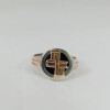 Anillo Profesión Escribano plata y oro, con onix Anillo Profesión Escribano plata y oro, con onix