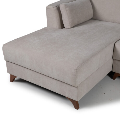 Rinconera Capri - Tela Microfibra - Chaise izquierdo Kruger 02-152 (Beige)