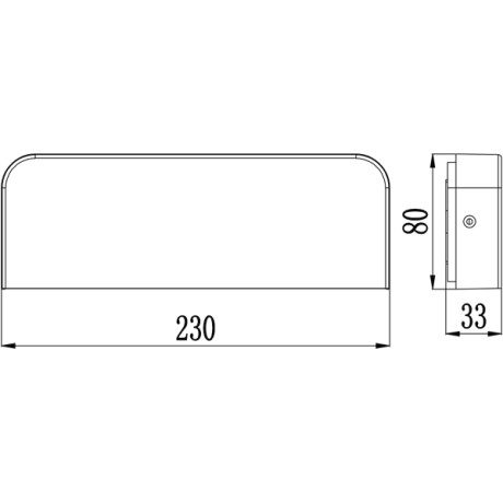Aplique led plano unidireccional IP65 10W Aplique led plano unidireccional IP65 10W