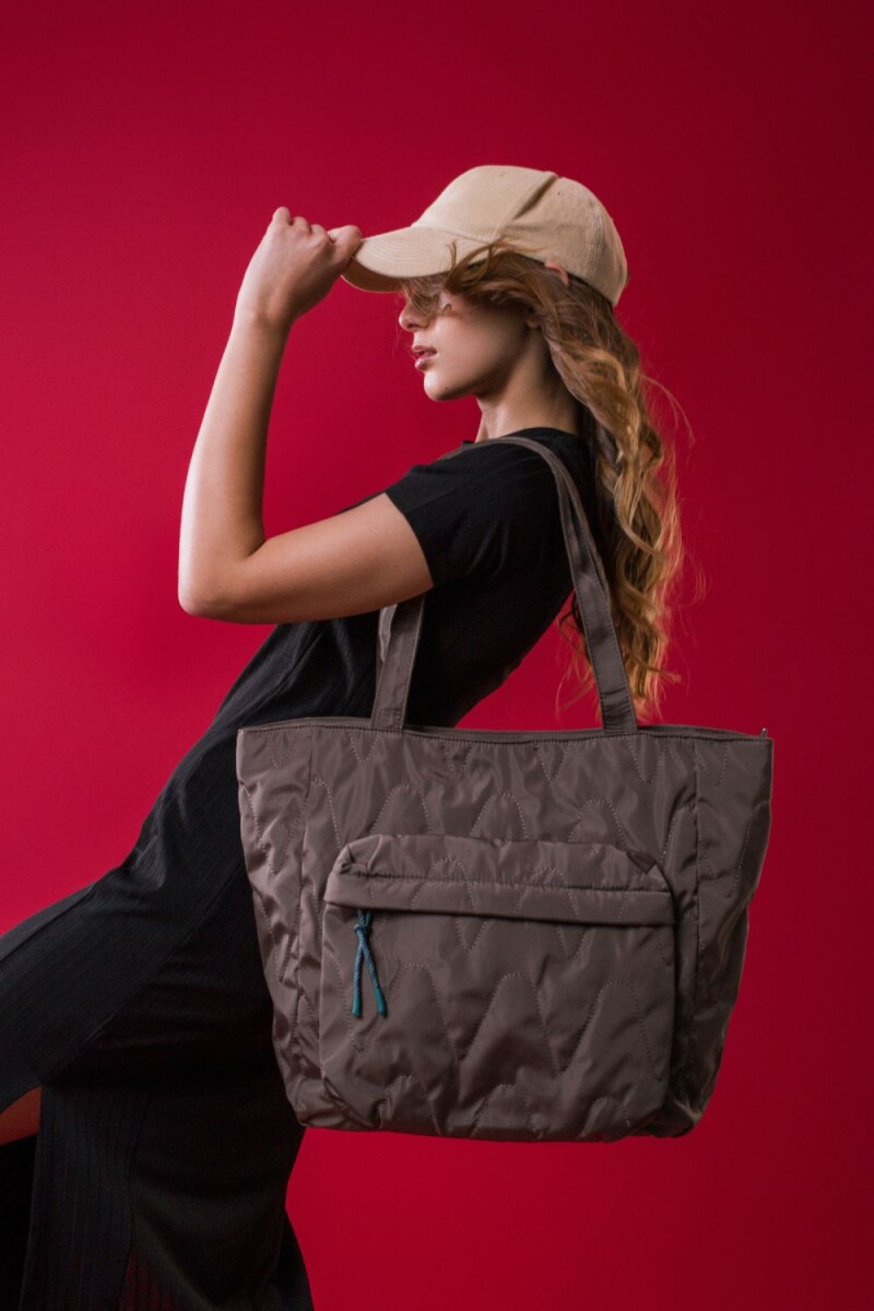 Bolso shopper khaki