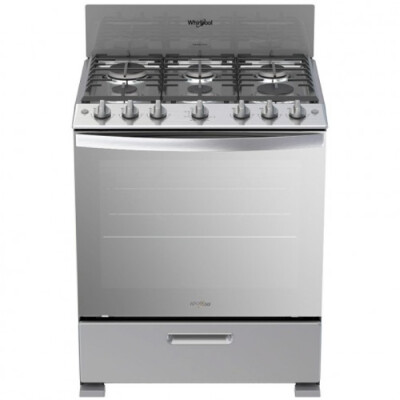 ESTUFA AL PISO WHIRLPOOL, 30", 6 QUEMADORES, A GAS 001
