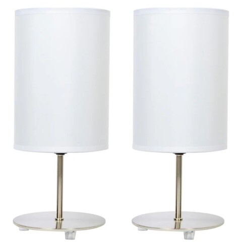 Pack de 2 lámparas de mesa Tubo 1 luz E27 Pack de 2 lámparas de mesa Tubo 1 luz E27
