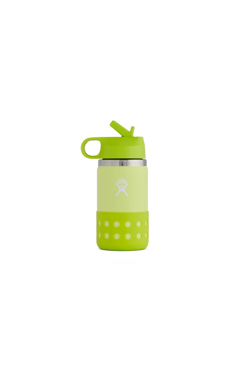 Botella 12 oz Wide Mouth Kids Straw Lid - Honeydew 