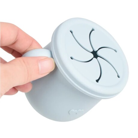 Tupper Taza Infantil Irrompible de Silicona con Asas p/Snaks Mostaza