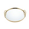 BANDEJA RED DORADA ESPEJADA MED Unica