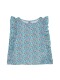 Blusa De Flores Azul Claro