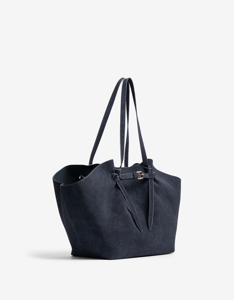 Shopper Cartera Shopper Curva - Azul Marino