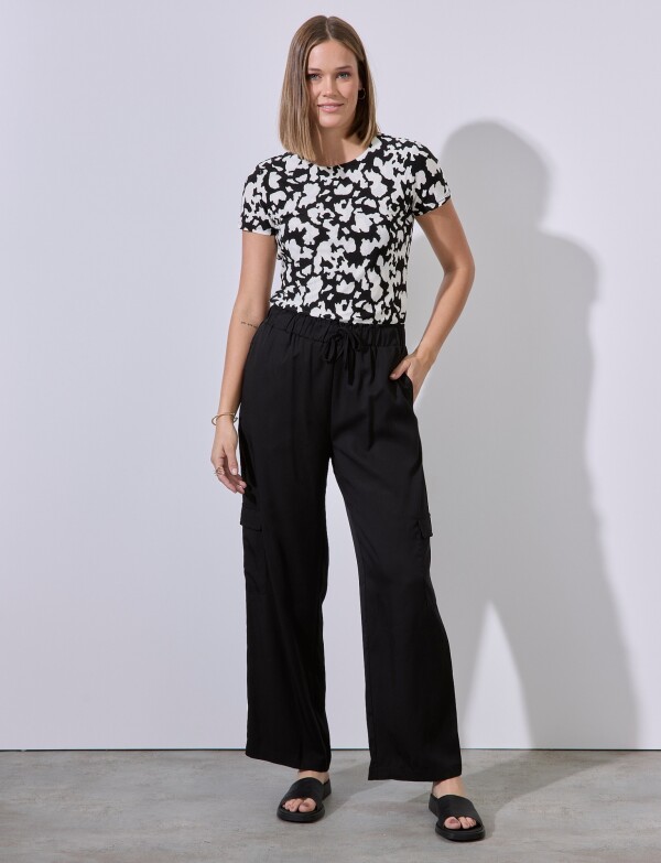 Pantalon Cargo NEGRO