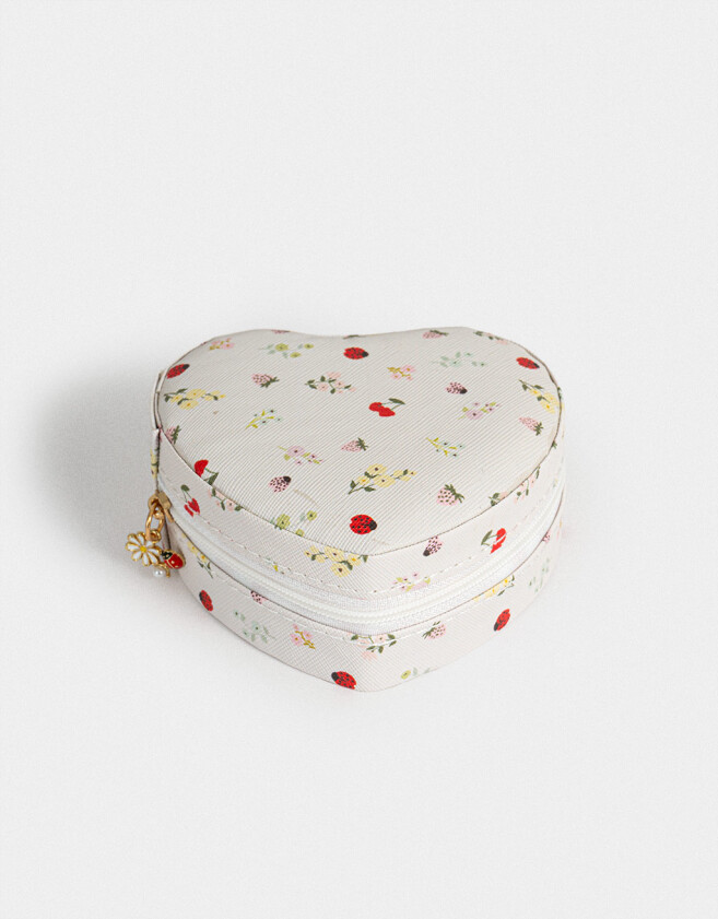 Bijouterie Vs Flores Portabijou Estampa Flores - Dorado