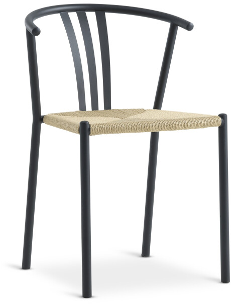 Silla de comedor JYDERUP negro/natural Silla de comedor JYDERUP negro/natural