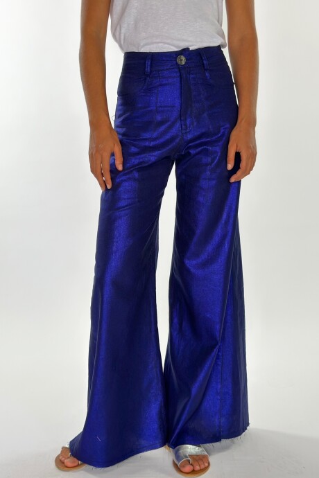 PANTALON JACINTO METALIZADO Azul