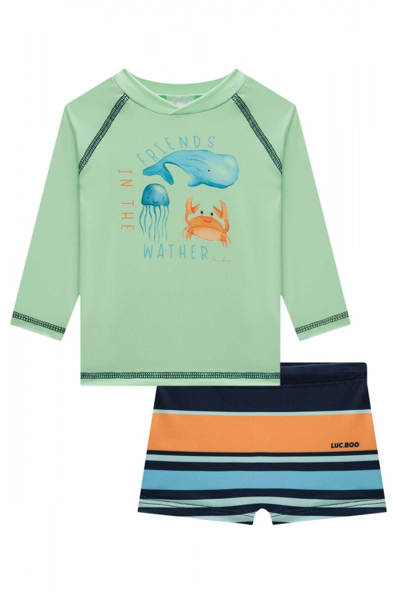 Traje De Baño Con Protección +50UV + Bañador 