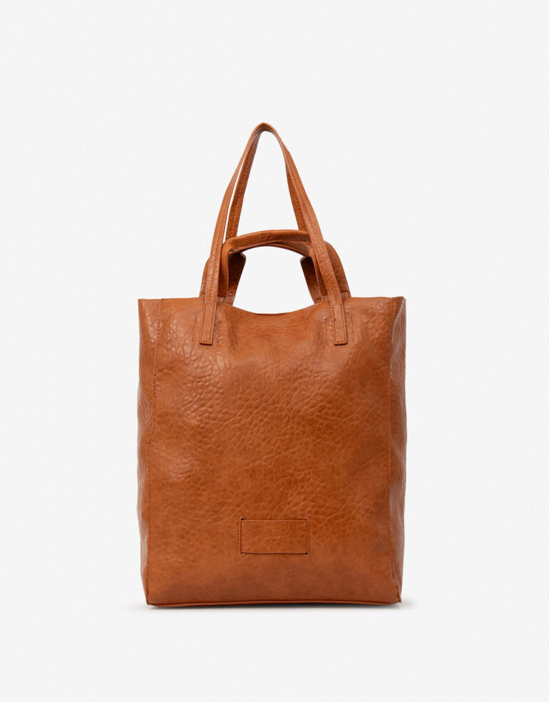 Shopper Shopper Con Doble Asa - Marron Suela