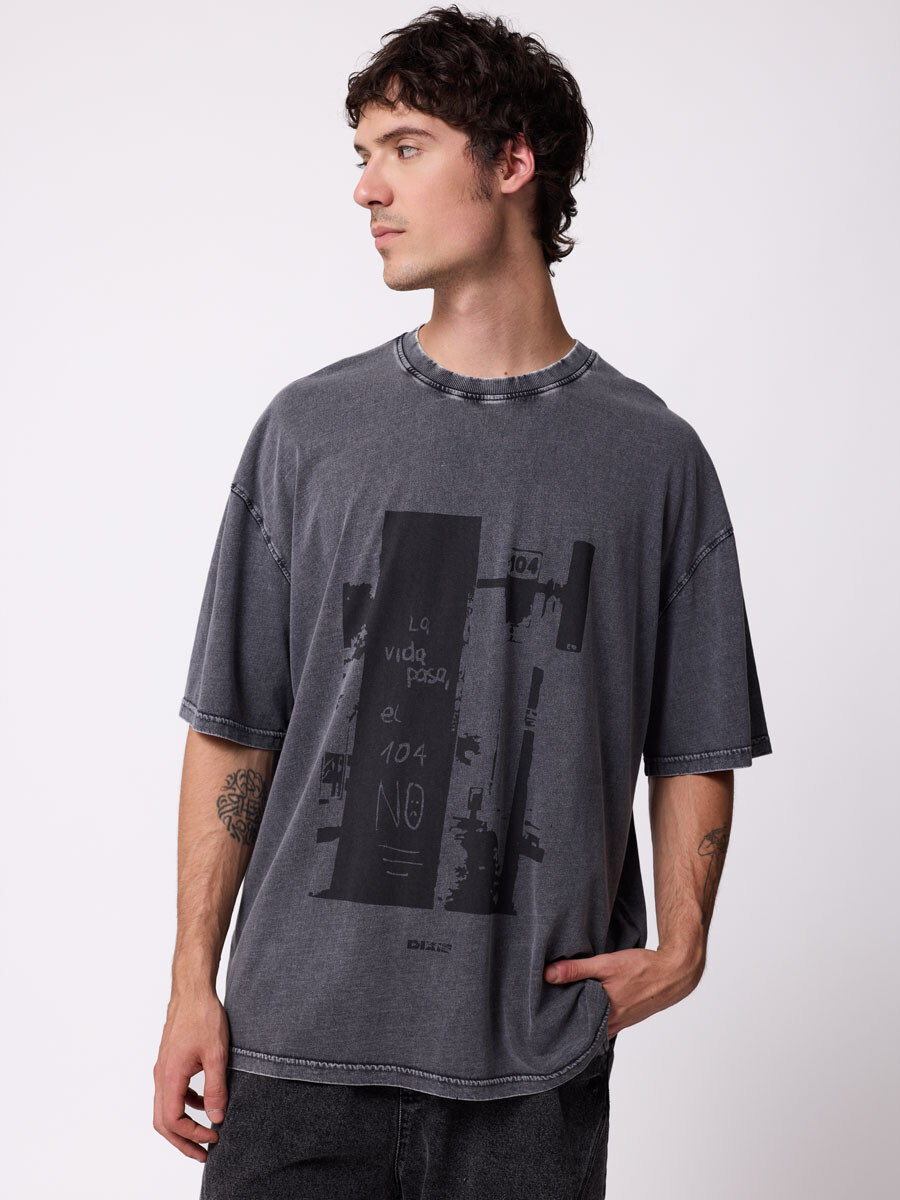 T-SHIRT RABLIM DIXIE Gris Oscuro