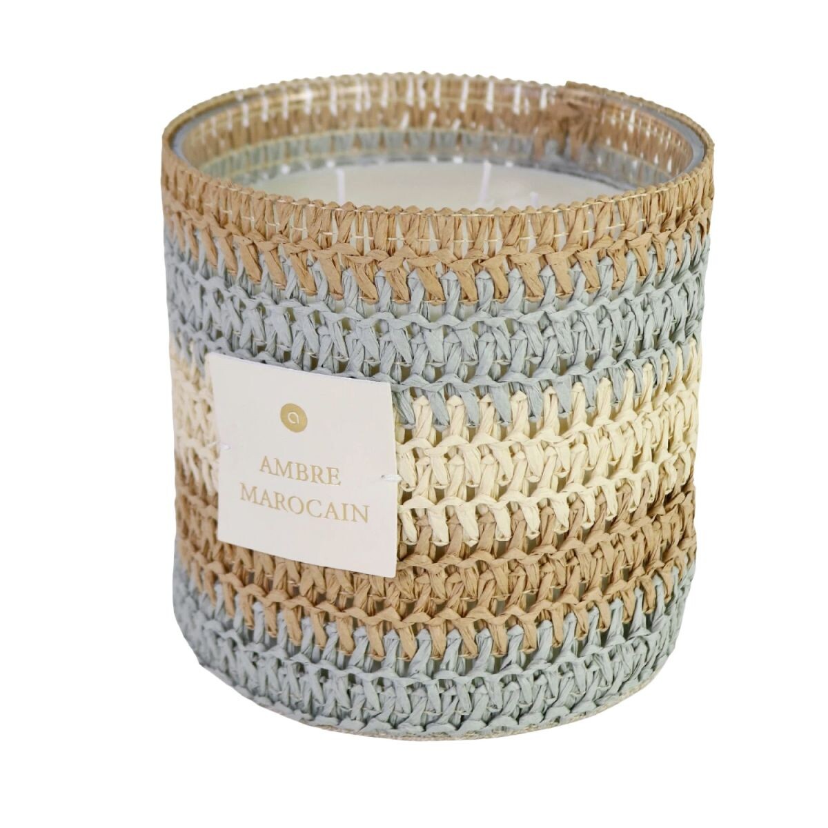 VELA AROMATICA AMBRE MAROCAIN POTE YUTE COLORIDO 