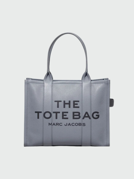 MARC JACOBS - THE LEATHER LARGE TOTE BAG Gris