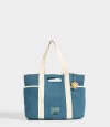 Cartera Cartera Shopper Con Parches Azul Celeste
