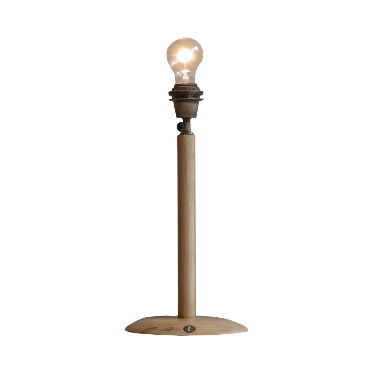 LAMPARA DE MESA - TECA NATURAL-BEIGE MERCURY 