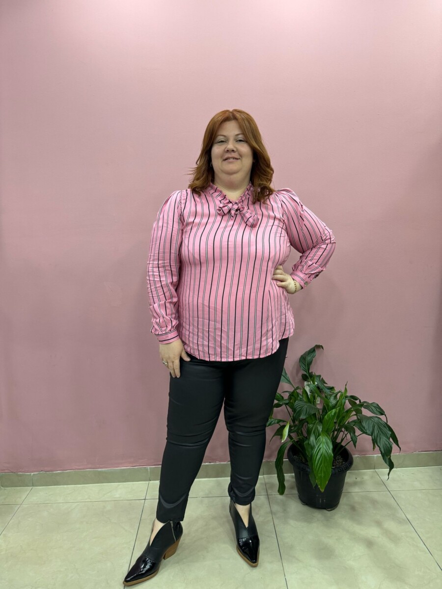 Blusa Anto - Rosa rayas 