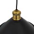 Kit x3 Lámparas de Techo Colgantes Vintage de 22 cm Color Negro y Dorado Industrial Kit x3 Lámparas de Techo Colgantes Vintage de 22 cm Color Negro y Dorado Industrial