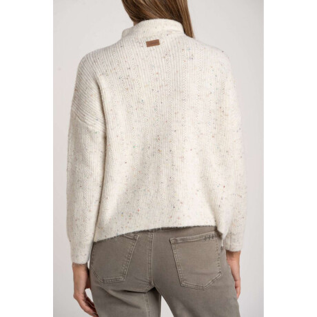 Sweater Lana Cierre Beige Melange