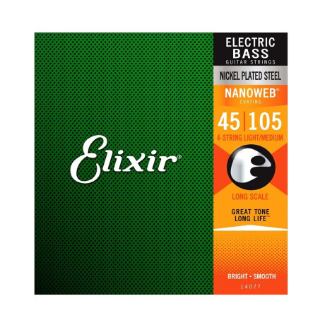 Encordado Bajo Elixir Nanoweb 045-105 Medium Encordado Bajo Elixir Nanoweb 045-105 Medium