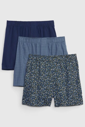 3 PK BOXERS Navy Floral