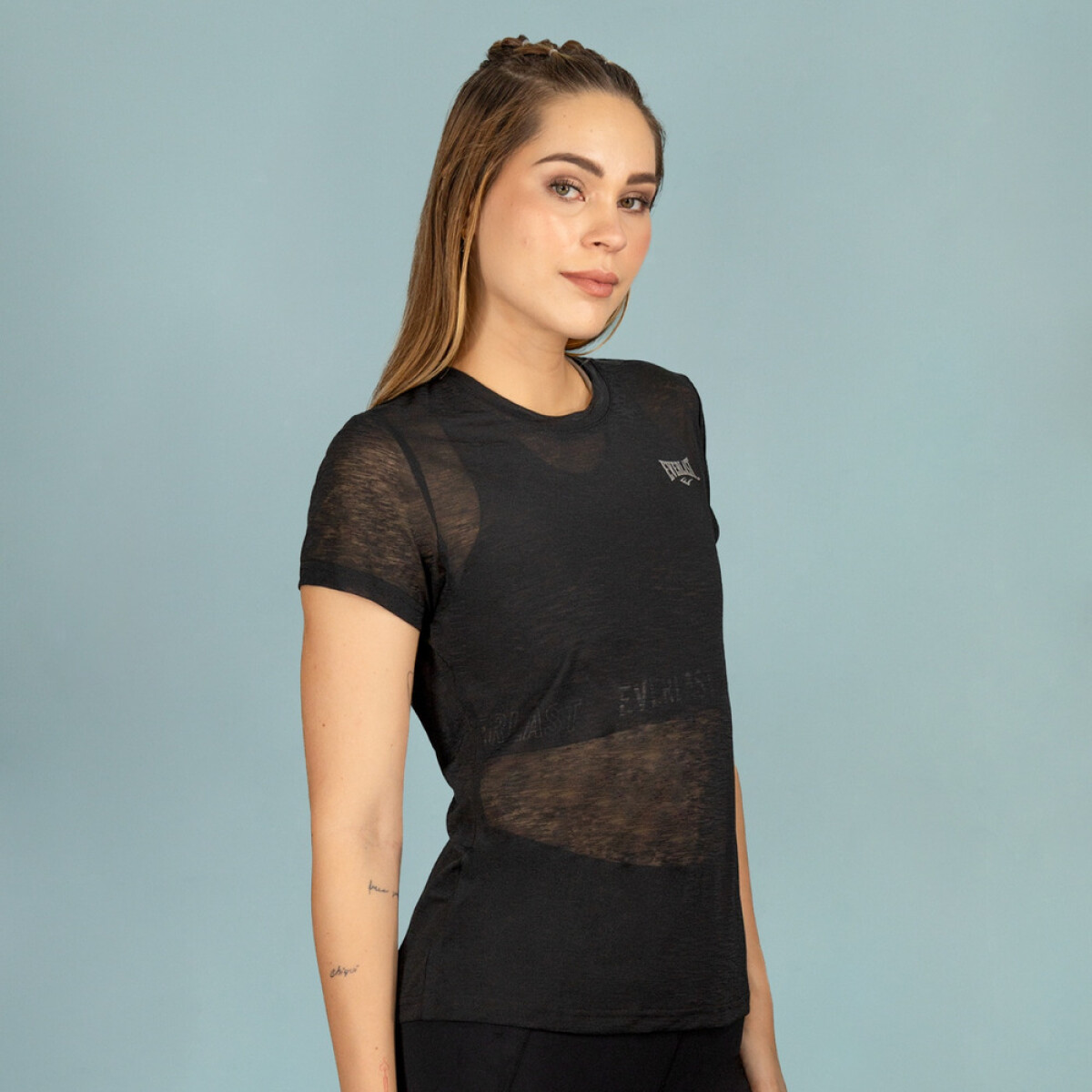 TSHIRT FEM POLY EVERLAST AERO WT W6 - BLACK 