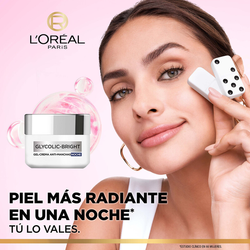 Crema Loreal Glycolic Bright Noche 50 Ml. Crema Loreal Glycolic Bright Noche 50 Ml.