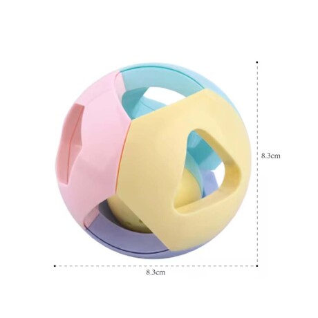 Sonajero con Diseños Pelota Juguete en Plástico Bebé Huanger Multicolor Claro